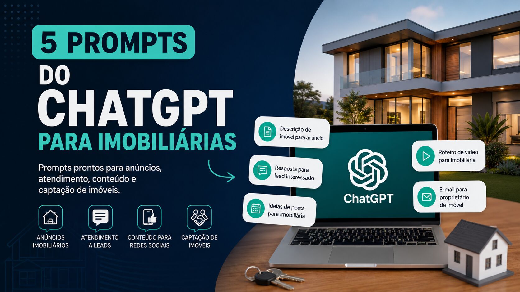 5 prompts do ChatGPT para imobiliárias